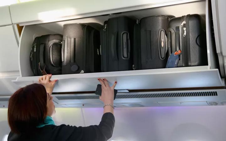 Baggage and Overhead bins Are Restricted