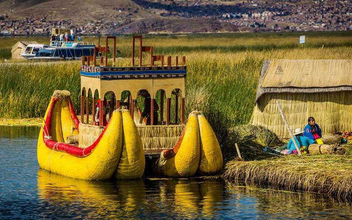 The Floating Island Of Lake Titicaca