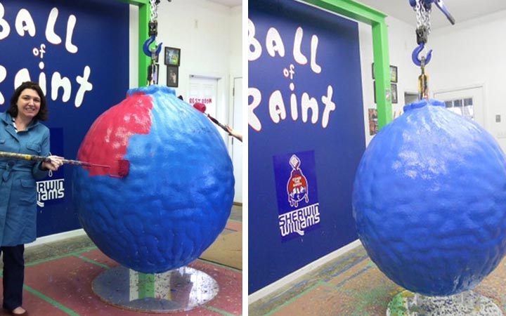 Largest ball if paint Indiana