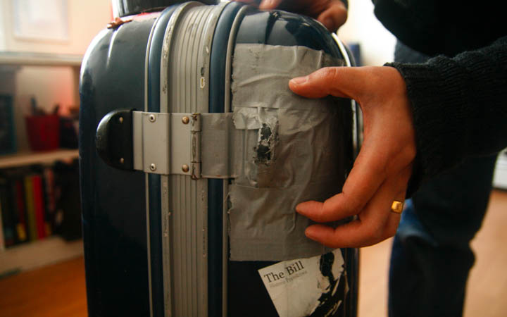 Fix a broken backpack or a suitcase
