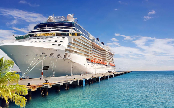 Stabilize cruise ship furniture in high seas