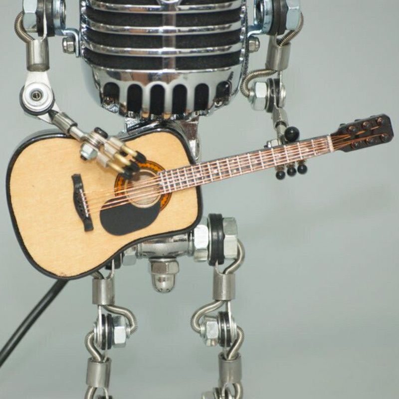 Vintage Microphone Robot Lamp5.jpg